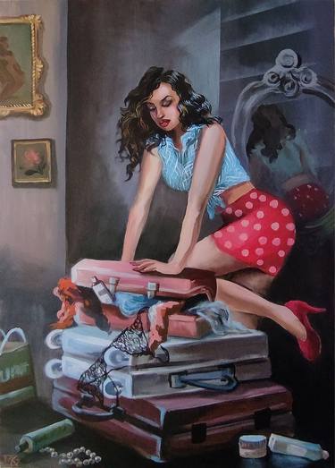 Original Figurative People Paintings by Maria Kireev