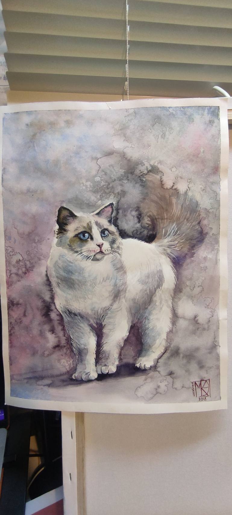 Original Animal Painting by Maria Kireev