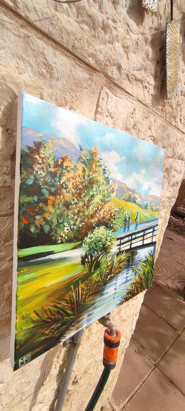 Original Impressionism Landscape Painting by Maria Kireev