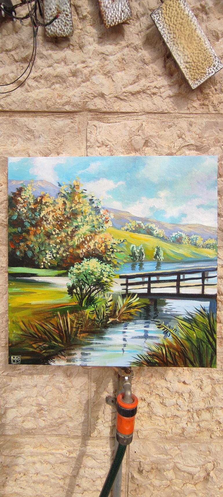 Original Impressionism Landscape Painting by Maria Kireev