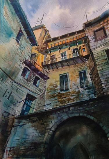 Print of Realism Architecture Paintings by Maria Kireev