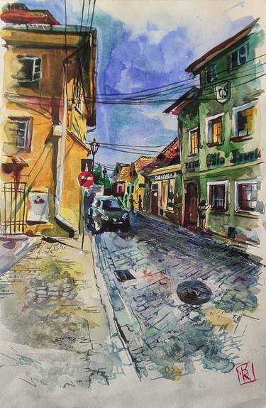 Sibiu city watercolor thumb
