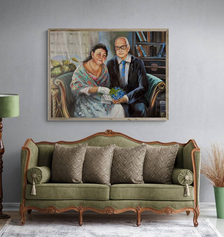 Original Figurative People Painting by Maria Kireev