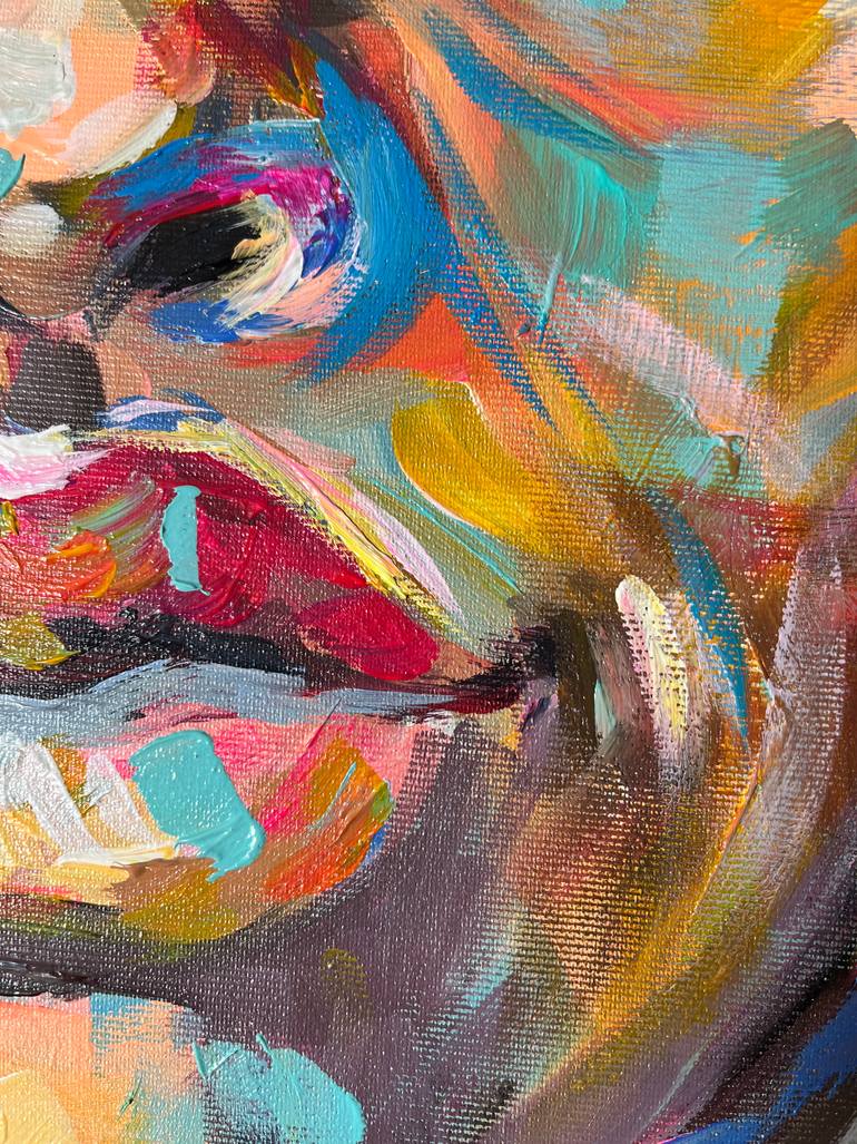 Original Expressionism People Painting by Maria Kireev
