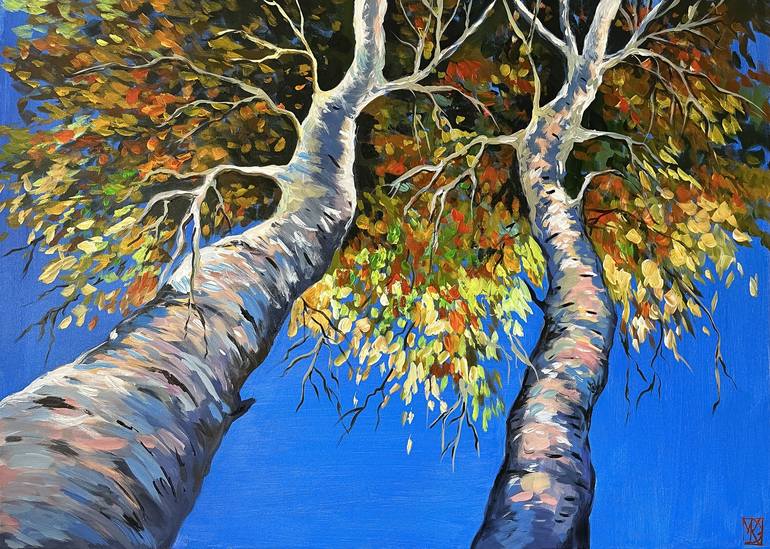 Print of Pop Art Landscape Paintings by Maria Kireev