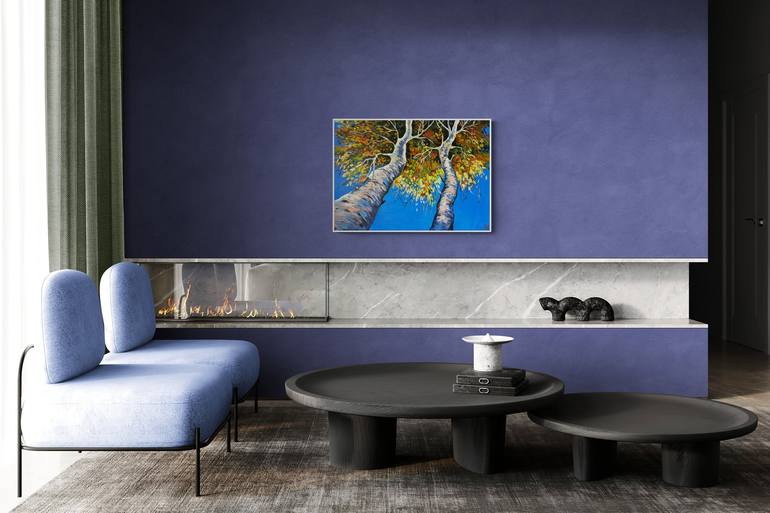 Original Expressionism Landscape Painting by Maria Kireev