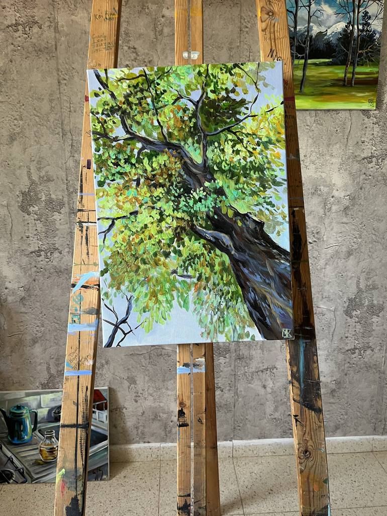 Original Realism Tree Painting by Maria Kireev