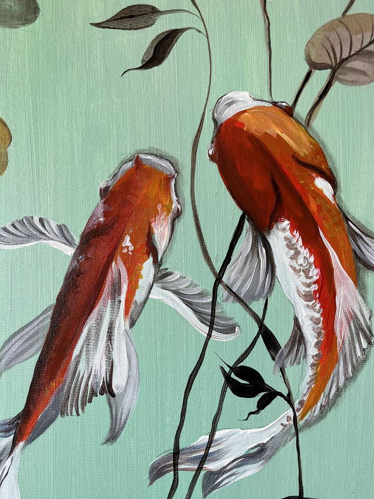 Original Fish Painting by Maria Kireev