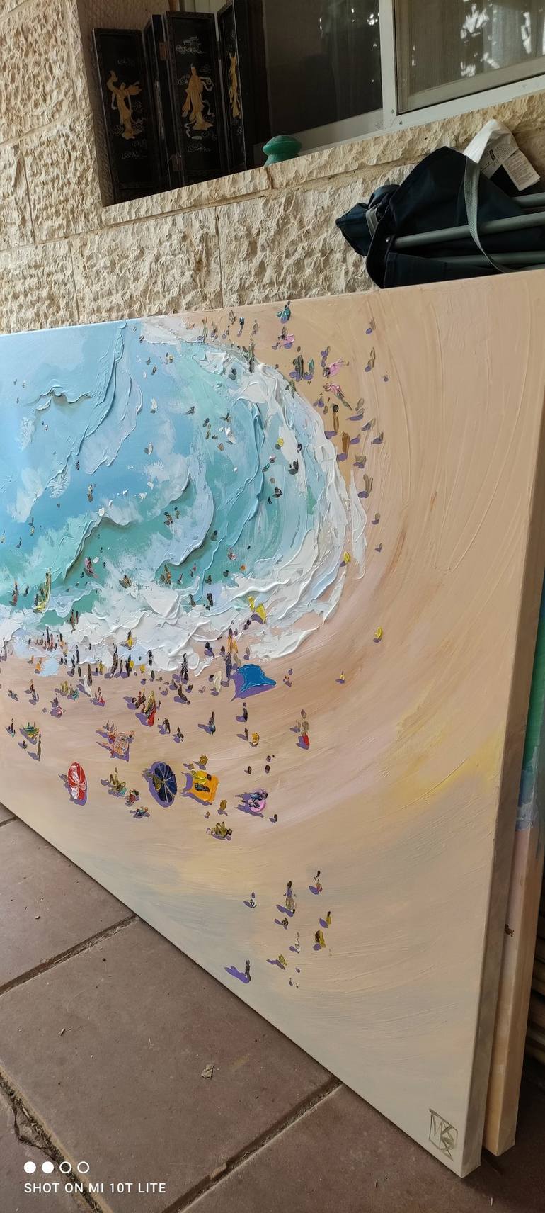 Original Beach Painting by Maria Kireev