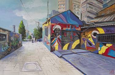 Original Street Art Graffiti Paintings by Maria Kireev
