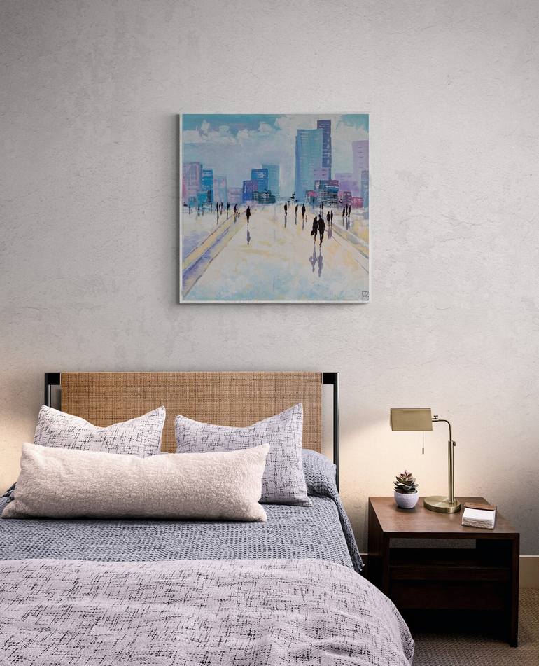 Original Impressionism Architecture Painting by Maria Kireev