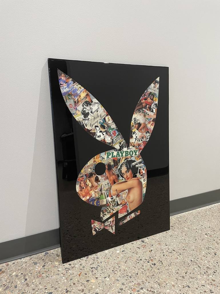 Please Me Playboy Collage by Tara Gallo | Saatchi Art