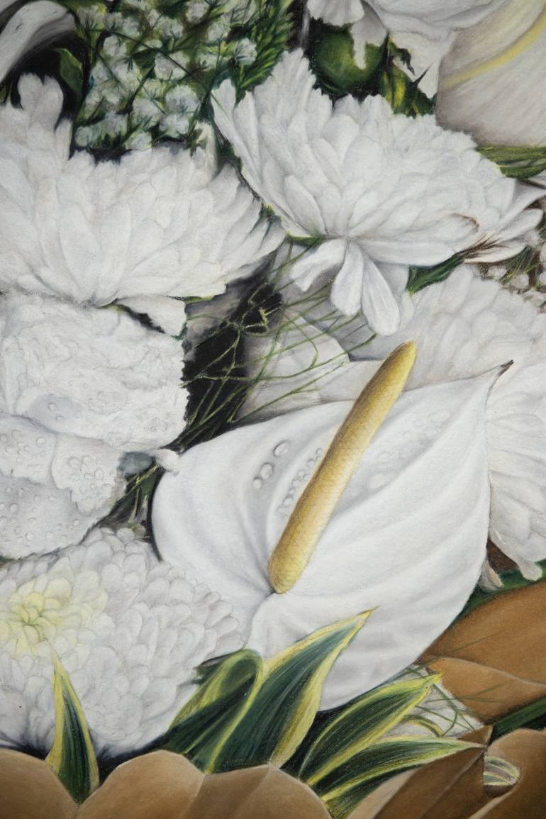 Original Photorealism Floral Painting by Kabir Hirani