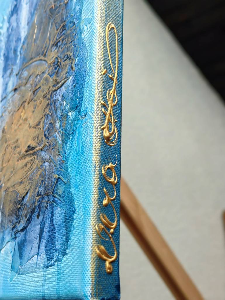 Original Abstract Seascape Painting by Vera Hoi
