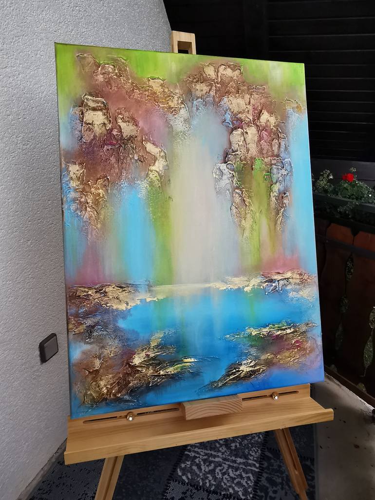 Original Contemporary Water Painting by Vera Hoi