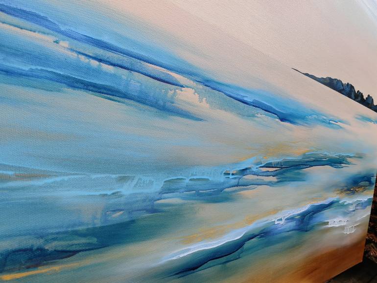 Original Abstract Expressionism Seascape Painting by Vera Hoi
