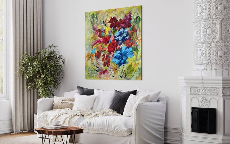 Original Floral Painting by Vera Hoi