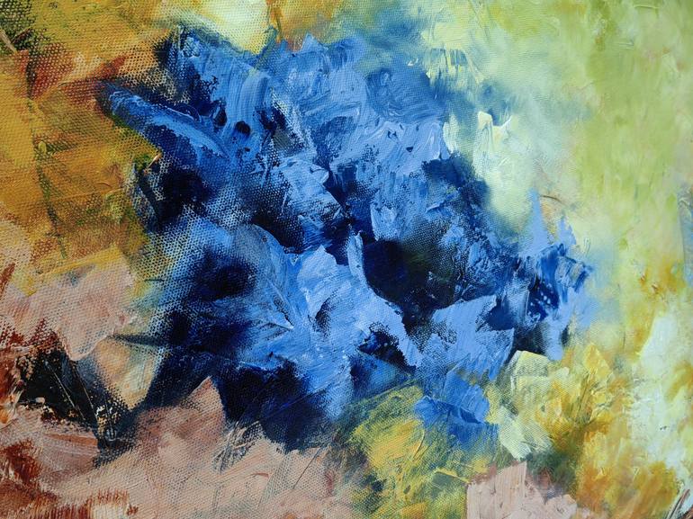 Original Abstract Floral Painting by Vera Hoi