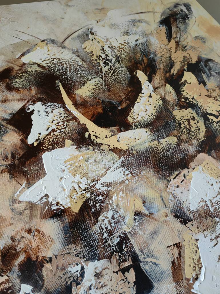 Original Abstract Floral Painting by Vera Hoi