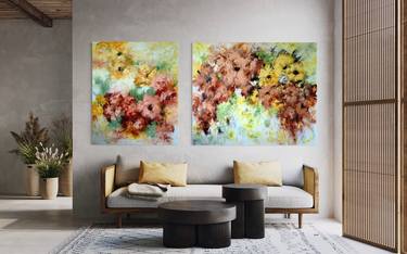 Original Floral Paintings by Vera Hoi