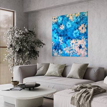 "Elegance in blue and apricot tones" thumb