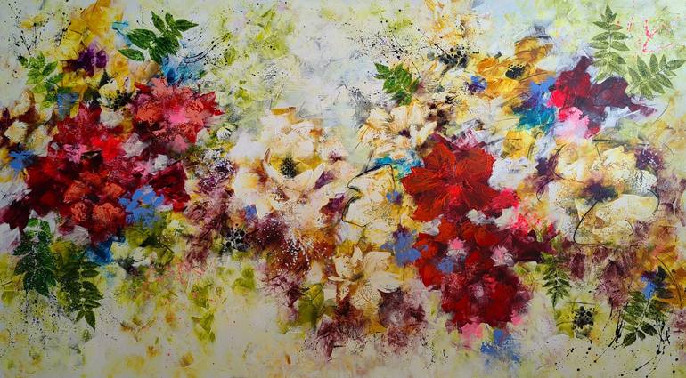 Original Floral Painting by Vera Hoi