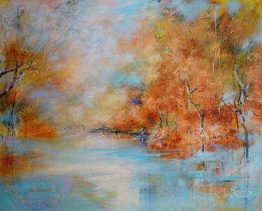 Original Abstract Landscape Paintings by Vera Hoi