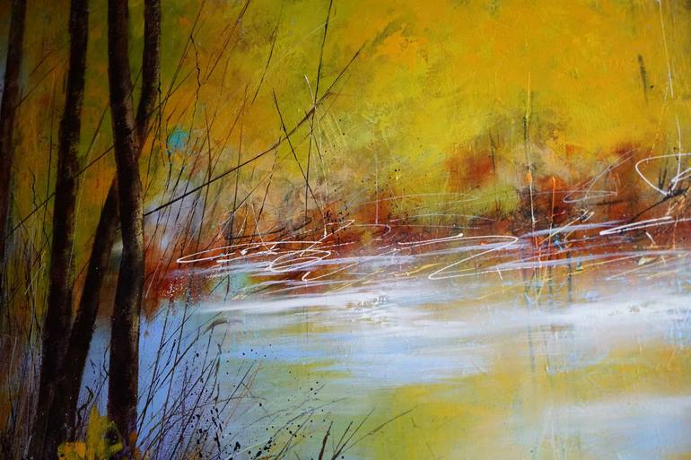 Original Abstract Landscape Painting by Vera Hoi