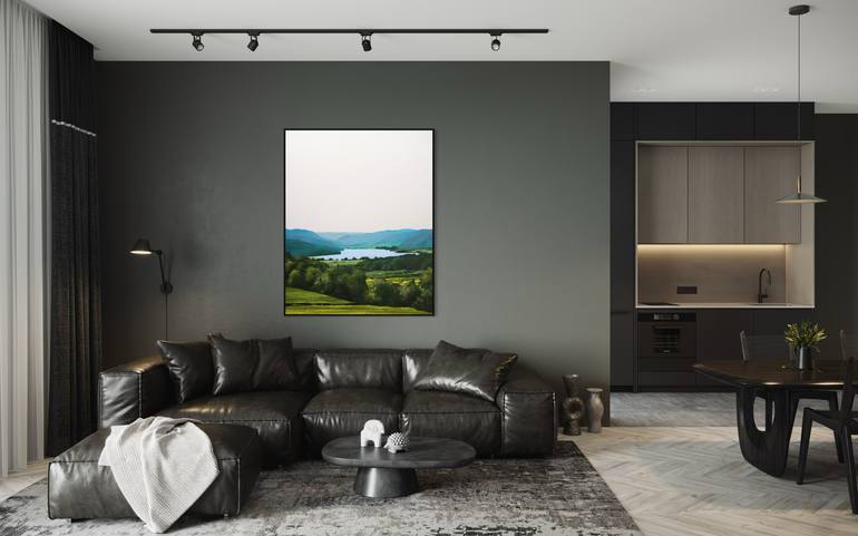 Original Abstract Landscape Painting by Vera Hoi