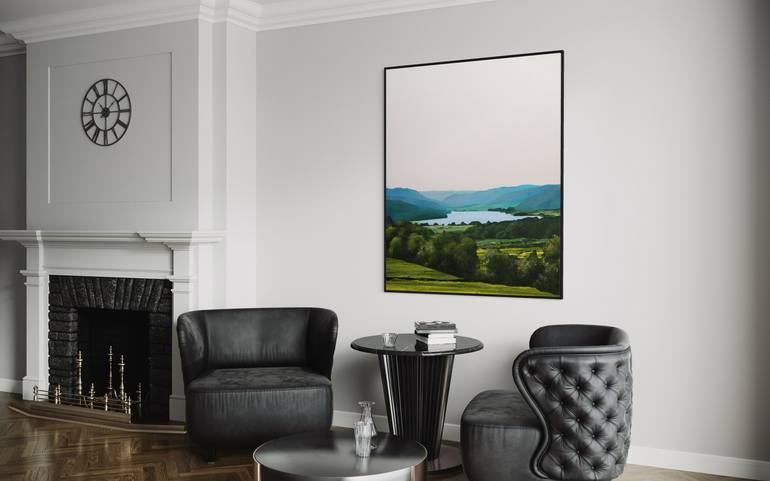 Original Abstract Landscape Painting by Vera Hoi