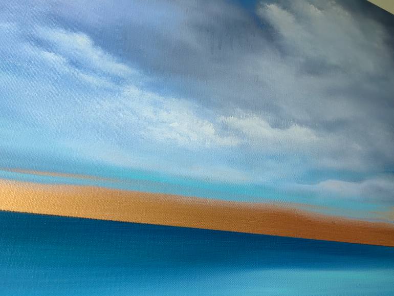 Original Abstract Seascape Painting by Vera Hoi