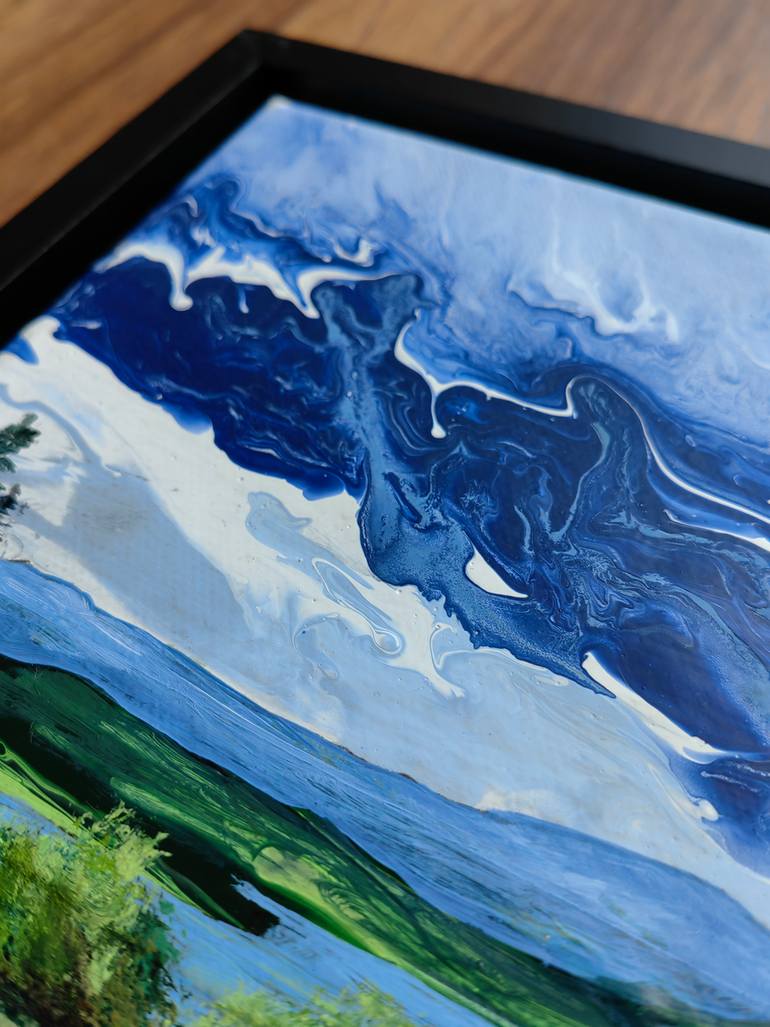 Original Abstract Landscape Painting by Vera Hoi