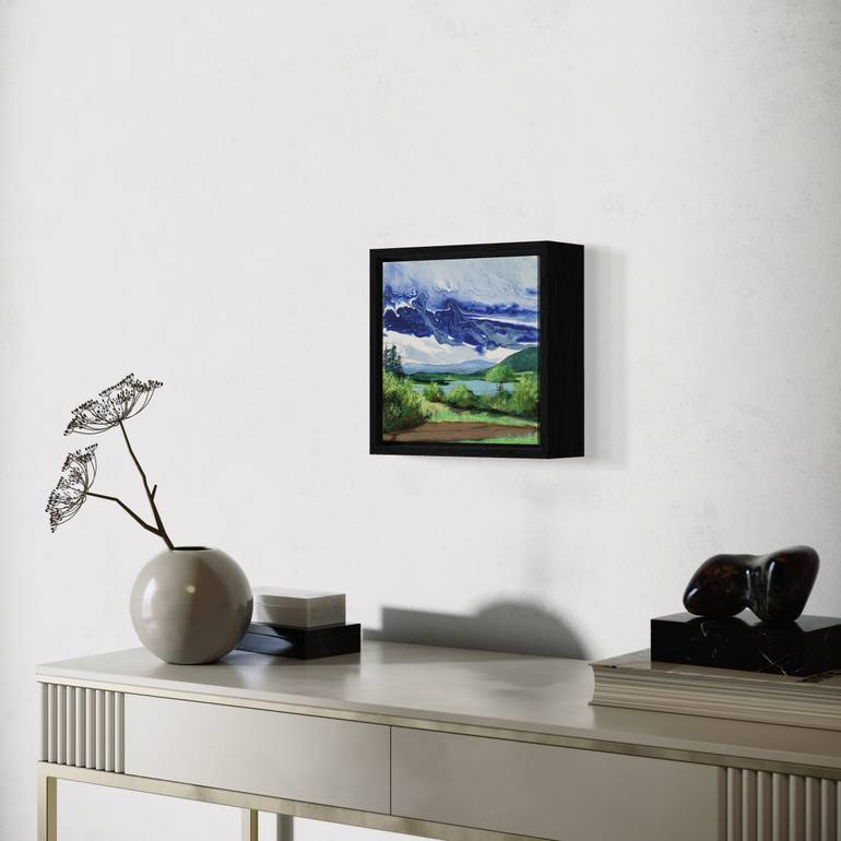 Original Abstract Landscape Painting by Vera Hoi