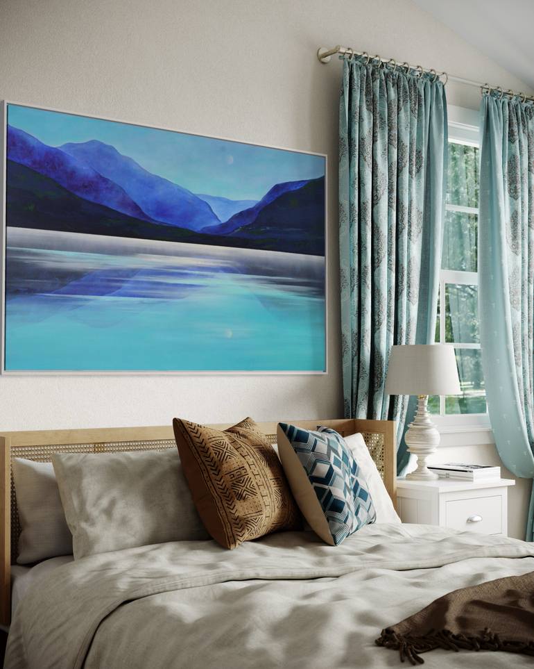 Original Abstract Seascape Painting by Vera Hoi