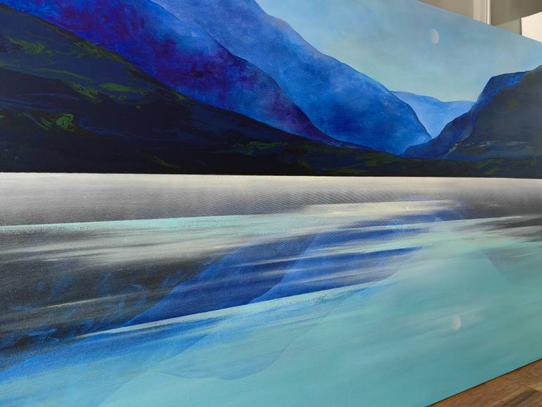 Original Abstract Seascape Painting by Vera Hoi
