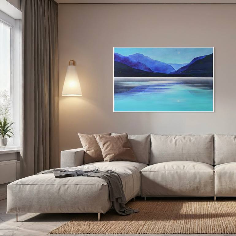 Original Abstract Seascape Painting by Vera Hoi