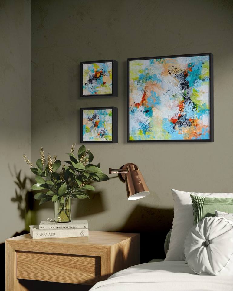 Original Contemporary Abstract Painting by Vera Hoi