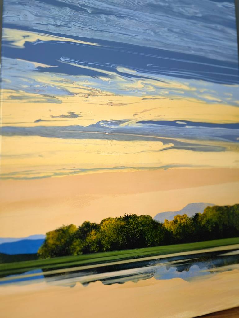 Original Abstract Landscape Painting by Vera Hoi