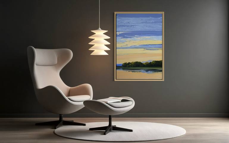 Original Abstract Landscape Painting by Vera Hoi
