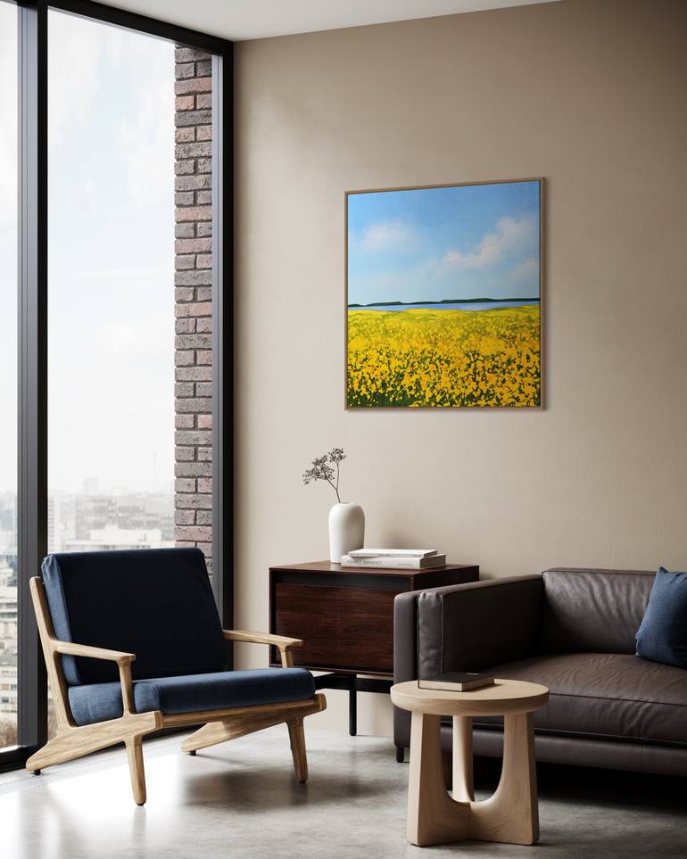 Original Abstract Landscape Painting by Vera Hoi