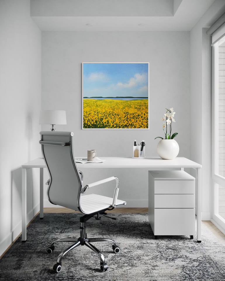 Original Abstract Landscape Painting by Vera Hoi