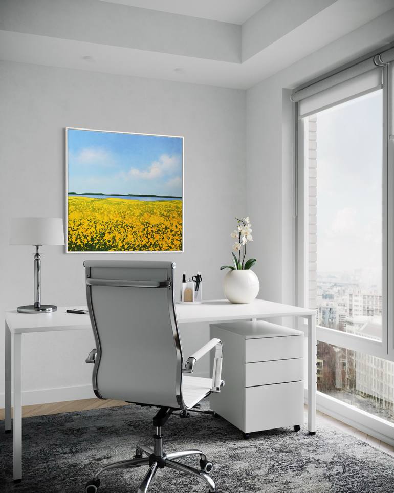 Original Abstract Landscape Painting by Vera Hoi