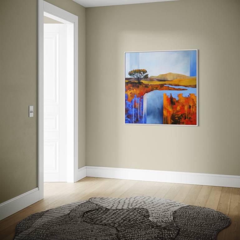 Original Abstract Landscape Painting by Vera Hoi