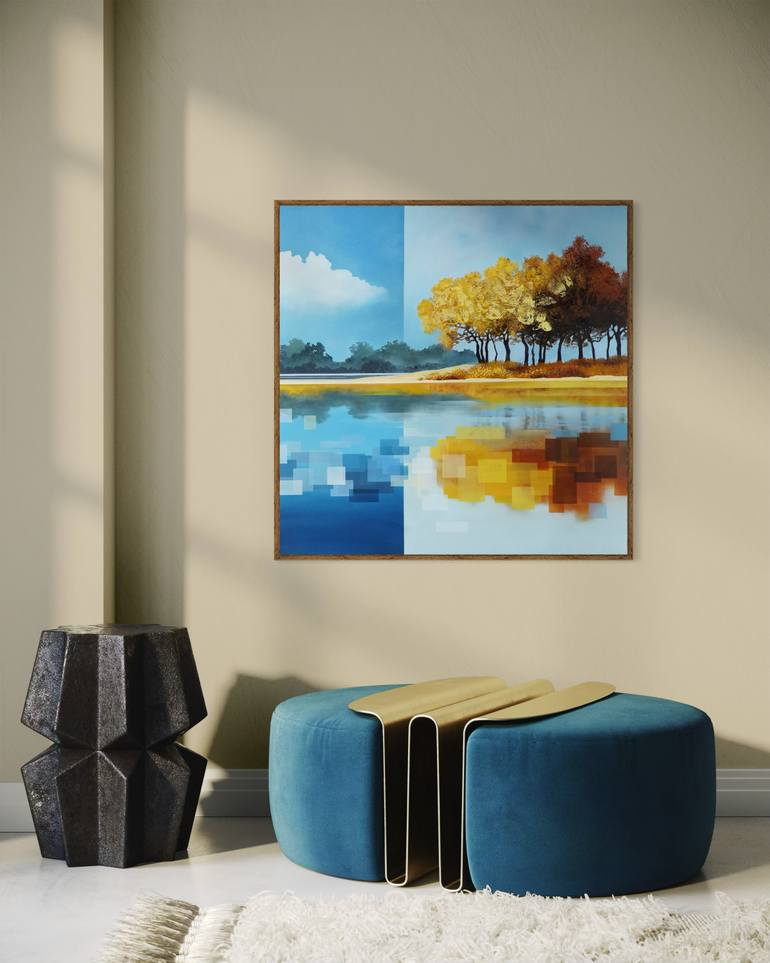 Original Contemporary Landscape Painting by Vera Hoi