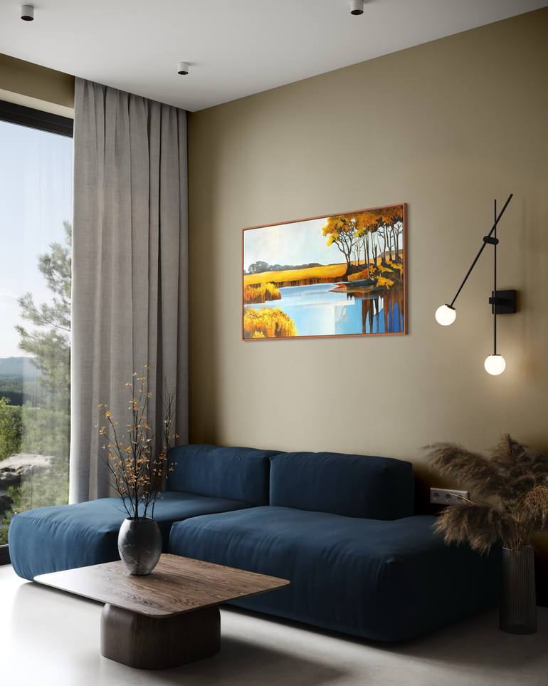 Original Contemporary Landscape Painting by Vera Hoi