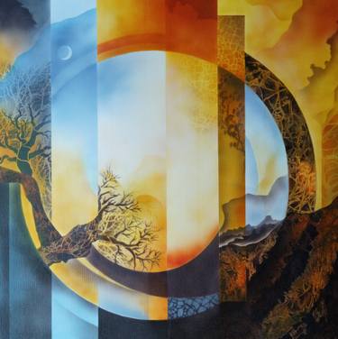 Original Modern Abstract Paintings by Vera Hoi