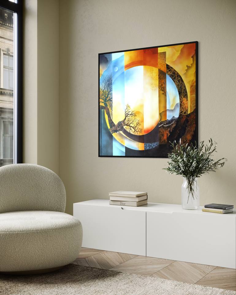 Original Modern Abstract Painting by Vera Hoi