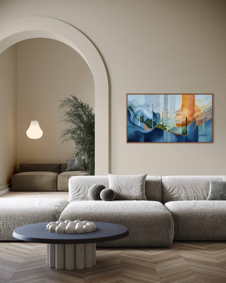 Original Modern Abstract Painting by Vera Hoi