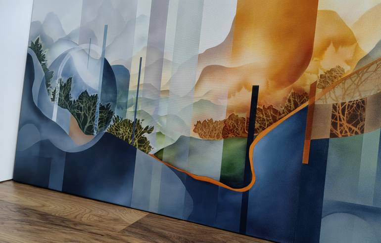 Original Modern Abstract Painting by Vera Hoi