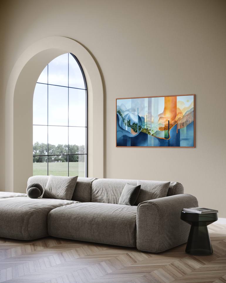 Original Modern Abstract Painting by Vera Hoi